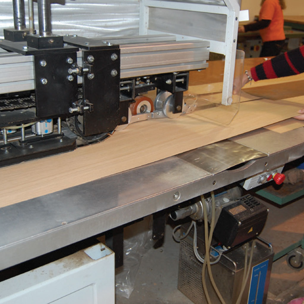 A Wood Cutting Machinery Cutting Wood
